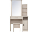 *DUBLIN DRESSING TABLE WITH STOOL LIGTH OAK