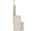 *DUBLIN DRESSING TABLE WITH STOOL LIGTH OAK