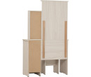 *DUBLIN DRESSING TABLE WITH STOOL LIGTH OAK