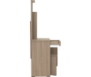 *DUBLIN DRESSING TABLE WITH STOOL DARK OAK