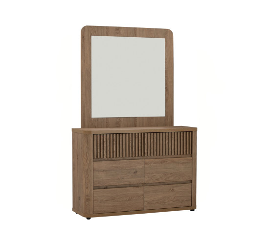 *KALMAR 6 DRAWER DRESSER WITH MIRROR 173
