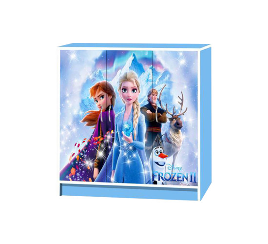 WONDERLAND 3 DOOR CARTOON CABINET BLUE