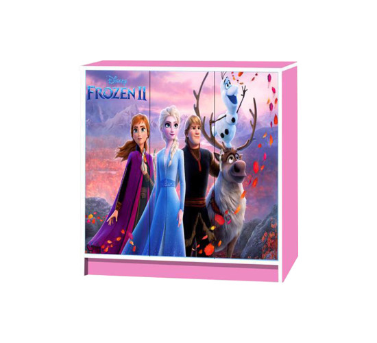 WONDERLAND 3 DOOR CARTOON CABINET PINK