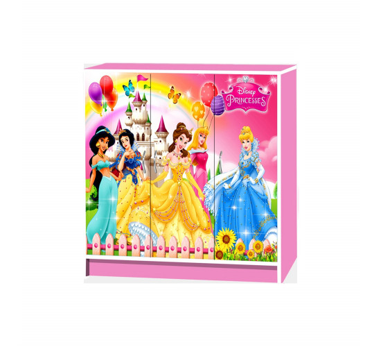 WONDERLAND 3 DOOR CARTOON CABINET PINK
