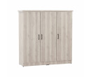 DUBLIN 3 DOOR LOW WARDROBE LIGHT OAK