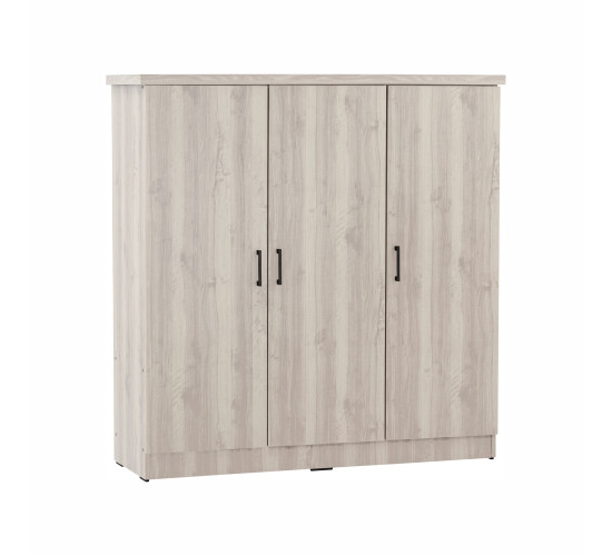 DUBLIN 3 DOOR LOW WARDROBE LIGHT OAK