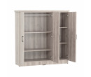 DUBLIN 3 DOOR LOW WARDROBE LIGHT OAK