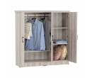 DUBLIN 3 DOOR LOW WARDROBE LIGHT OAK