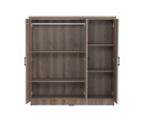 DUBLIN 3 DOOR LOW WARDROBE DARK OAK