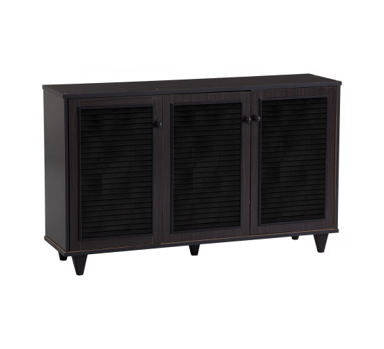 ALMO 3 DOOR SHOE CABINET LIGHT CAPPUCCINO