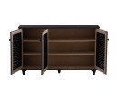 ALMO 3 DOOR SHOE CABINET LIGHT CAPPUCCINO