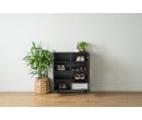 HASTING 2 DOOR SHOE CABINET BLACK
