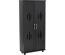 HASTING 2 DOOR SHOE CABINET BLACK