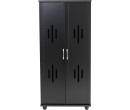 HASTING 2 DOOR SHOE CABINET BLACK