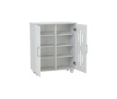 HASTING 2 DOOR SHOE CABINET WHITE