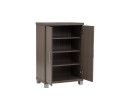 COLUMBUS 2 DOOR SHOE CABINET GREY BEECHWOOD