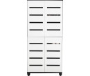 HEDRIC 4 DOOR SHOE CABINET BLACK/WHITE