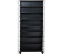 HEDRIC 4 DOOR SHOE CABINET BLACK/WHITE
