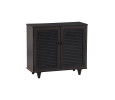 ALMO 2 DOOR SHOE CABINET LIGHT CAPPUCCINO