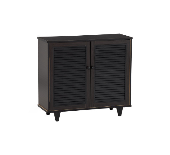 ALMO 2 DOOR SHOE CABINET LIGHT CAPPUCCINO