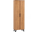EVERETT 2 DOOR SHOE CABINET BLACK/NATURAL OAK