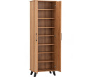 EVERETT 2 DOOR SHOE CABINET BLACK/NATURAL OAK