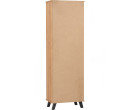 EVERETT 2 DOOR SHOE CABINET BLACK/NATURAL OAK