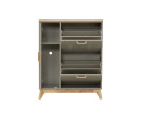 LOGOS SHOE CABINET OAK/GREY