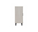 EVERETT 2 DOOR SHOE CABINET BLACK/LIGHT OAK