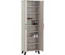 EVERETT 2 DOOR SHOE CABINET BLACK/LIGHT OAK