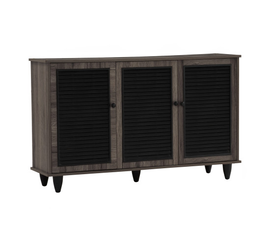 ALMO 3 DOOR SHOE CABINET FLETON OAK