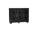 HASTING 3 DOOR SHOE CABINET BLACK