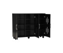 HASTING 3 DOOR SHOE CABINET BLACK