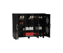 HASTING 3 DOOR SHOE CABINET BLACK