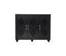 HASTING 3 DOOR SHOE CABINET BLACK