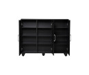 HASTING 3 DOOR SHOE CABINET BLACK