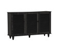 ALMO 3 DOOR SHOE CABINET BLACK ALMO 3 DOOR SHOE CABINET BLACK