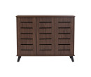 IRAN 3 DOOR SHOE CABINET NATURAL WALNUT