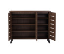 IRAN 3 DOOR SHOE CABINET NATURAL WALNUT