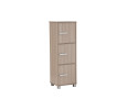 NAOMI 3 DOOR STORAGE BOX WITH LOCK EBONNESE
