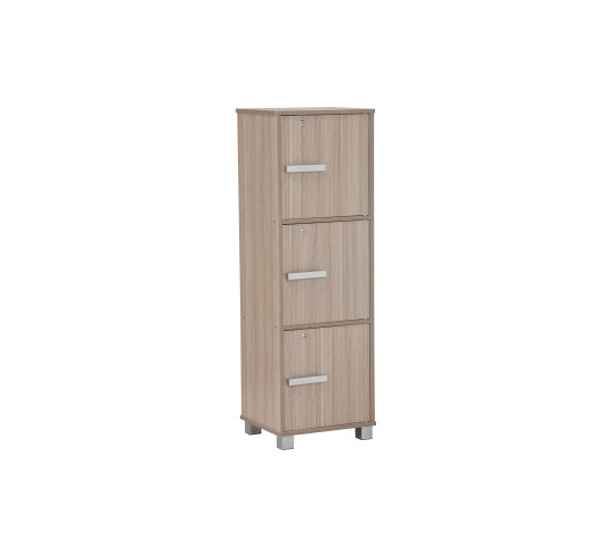 NAOMI 3 DOOR STORAGE BOX WITH LOCK EBONNESE