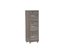 NAOMI 3 DOOR STORAGE BOX WITH LOCK SONOMA DARK