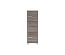 NAOMI 3 DOOR STORAGE BOX WITH LOCK SONOMA DARK
