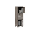 NAOMI 3 DOOR STORAGE BOX WITH LOCK SONOMA DARK