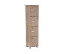 NAOMI 4 DOOR STORAGE BOX WITH LOCK EBONNESE