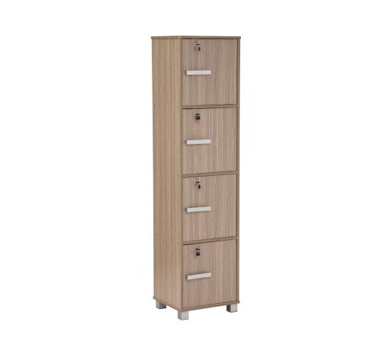 NAOMI 4 DOOR STORAGE BOX WITH LOCK EBONNESE