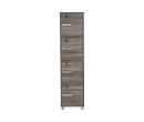NAOMI 4 DOOR STORAGE BOX WITH LOCK SONOMA DARK