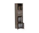 NAOMI 4 DOOR STORAGE BOX WITH LOCK SONOMA DARK