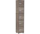 NAOMI 5 DOOR STORAGE BOX WITH LOCK SONOMA DARK