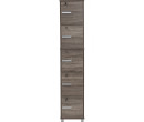 NAOMI 5 DOOR STORAGE BOX WITH LOCK SONOMA DARK
